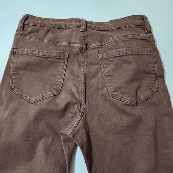 Altard State Rust Color High Rise Button Fly Flare Jeans - Picture 3 of 8